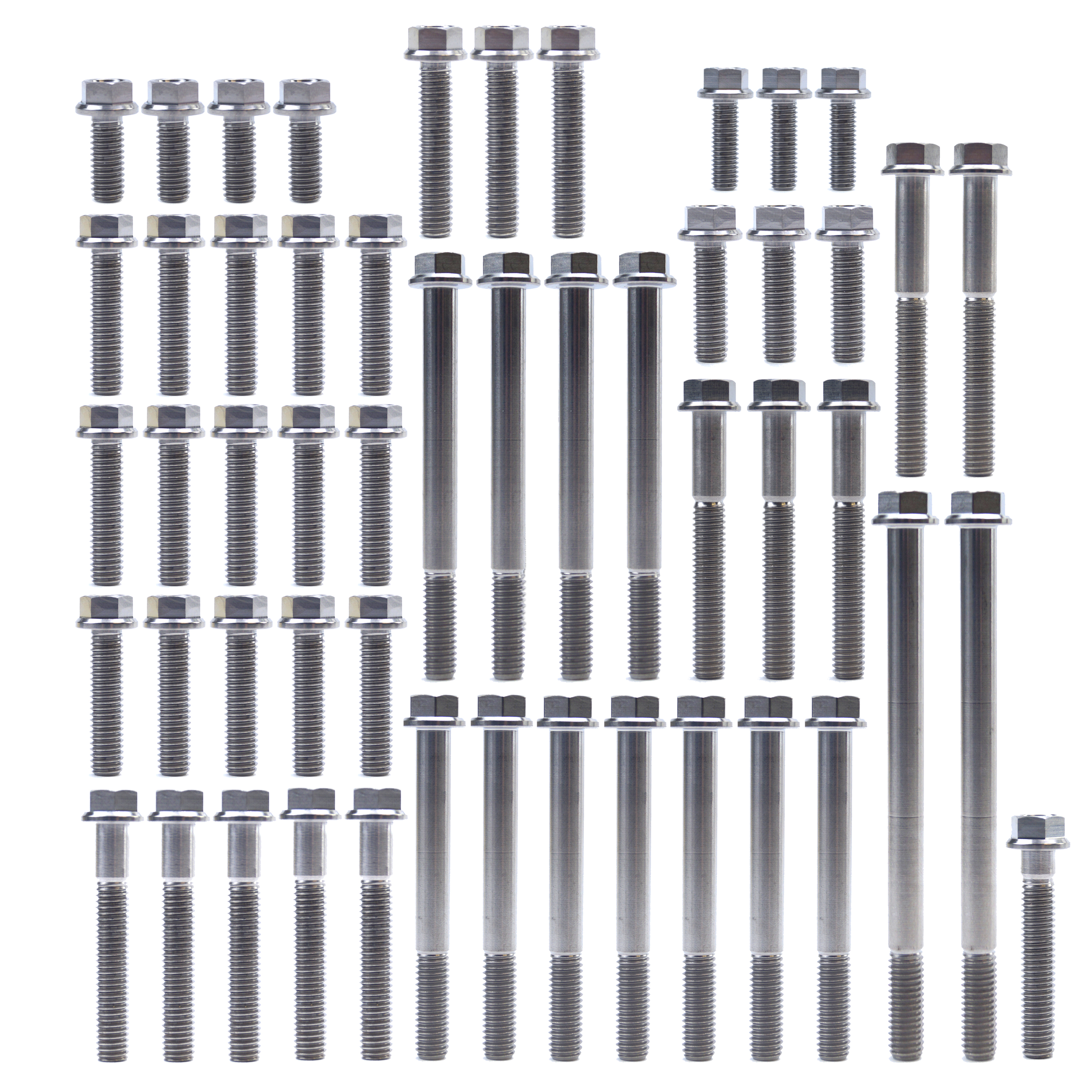ENGINE BOLT KIT KTM HUSQ 250/350, KIT SIZE 52 BOLTS !!! MADE TO ORDER !!! TITANIUM BOLT KIT