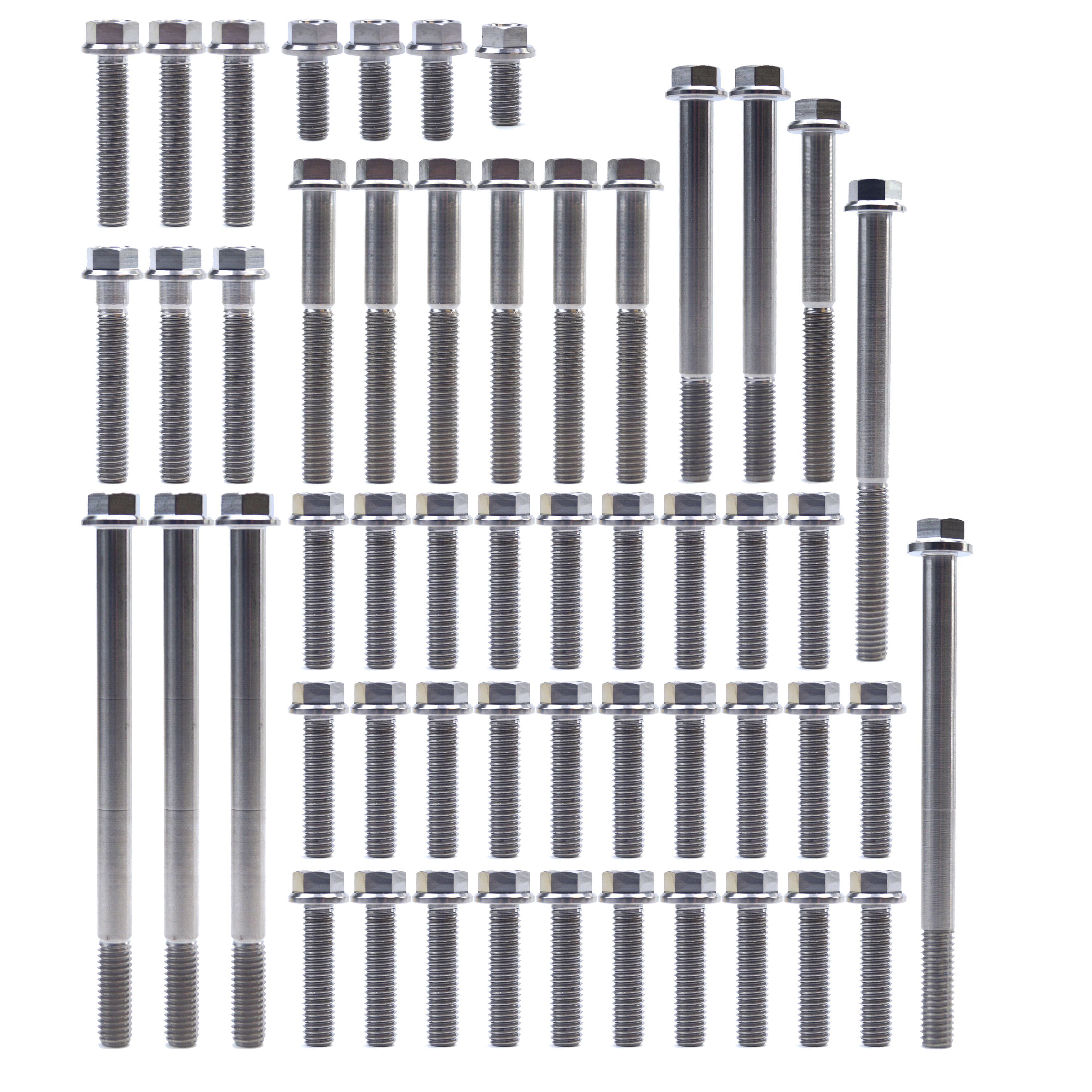ENGINE BOLT KIT KX 450 F 06-15, KIT SIZE 53 BOLTS !!! MADE TO ORDER !!! TITANIUM BOLT KIT