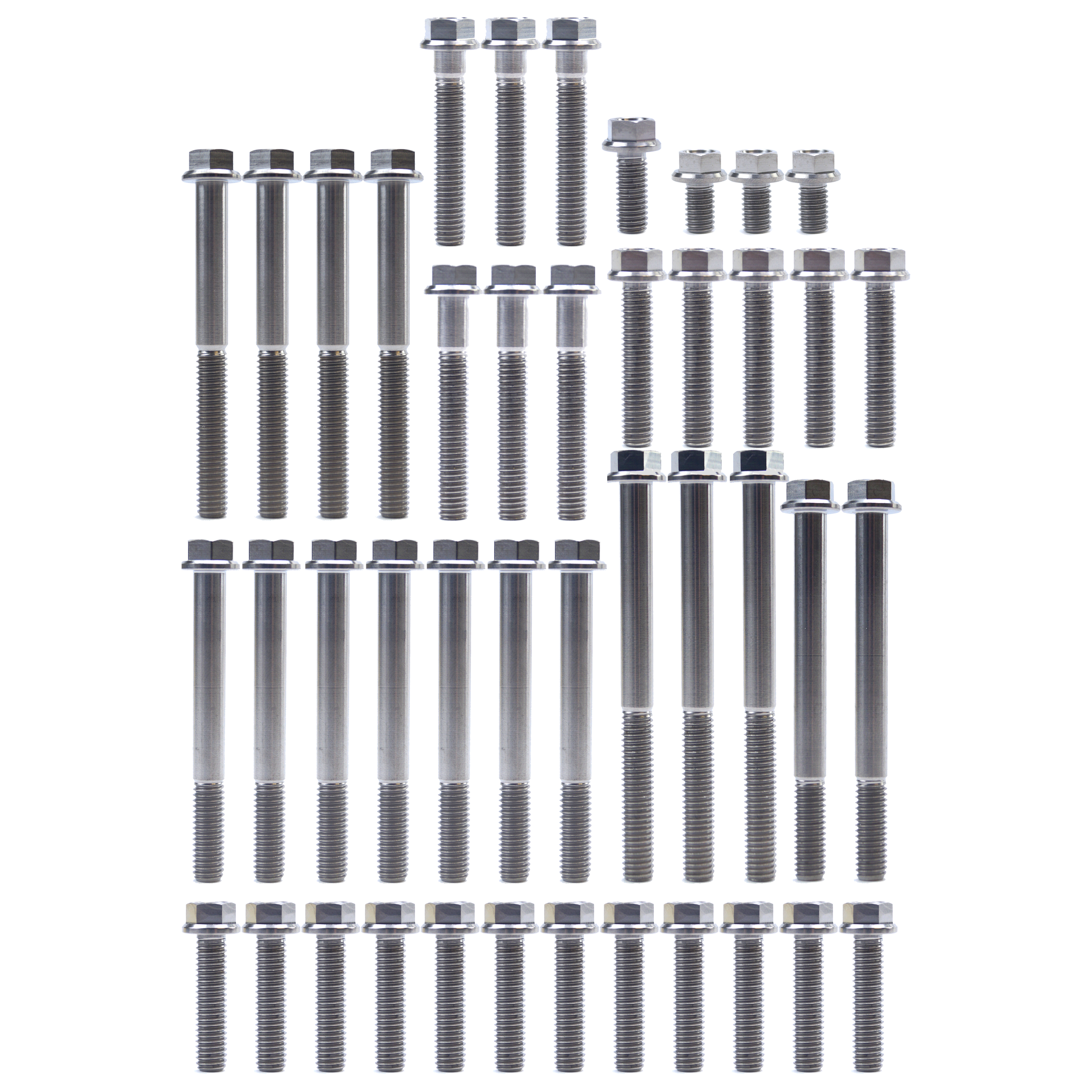 ENGINE BOLT KIT RM-Z 250 07-09, KIT SIZE 43 BOLTS !!! MADE TO ORDER !!! TITANIUM BOLT KIT