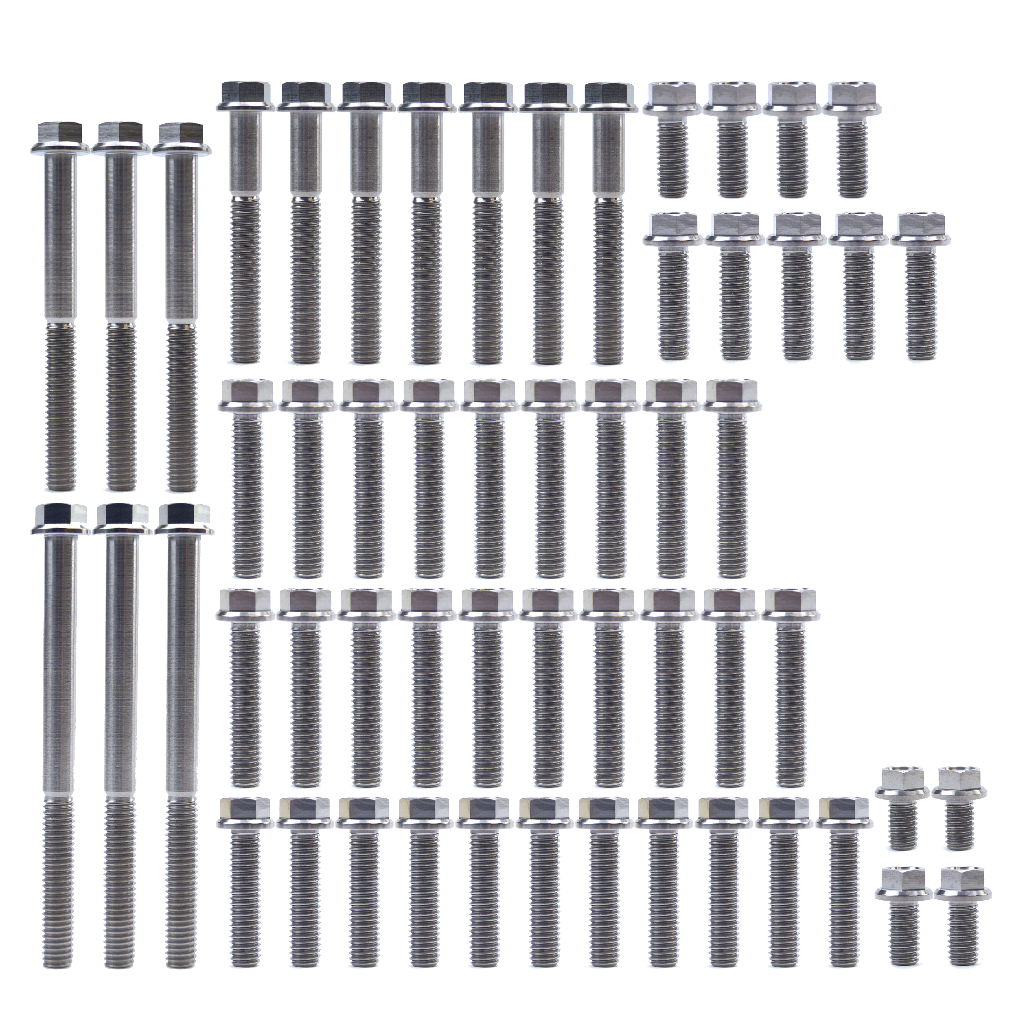 ENGINE BOLT KIT YZ/WR 250 F, KIT SIZE 56 BOLTS !!! MADE TO ORDER !!! TITANIUM BOLT KIT