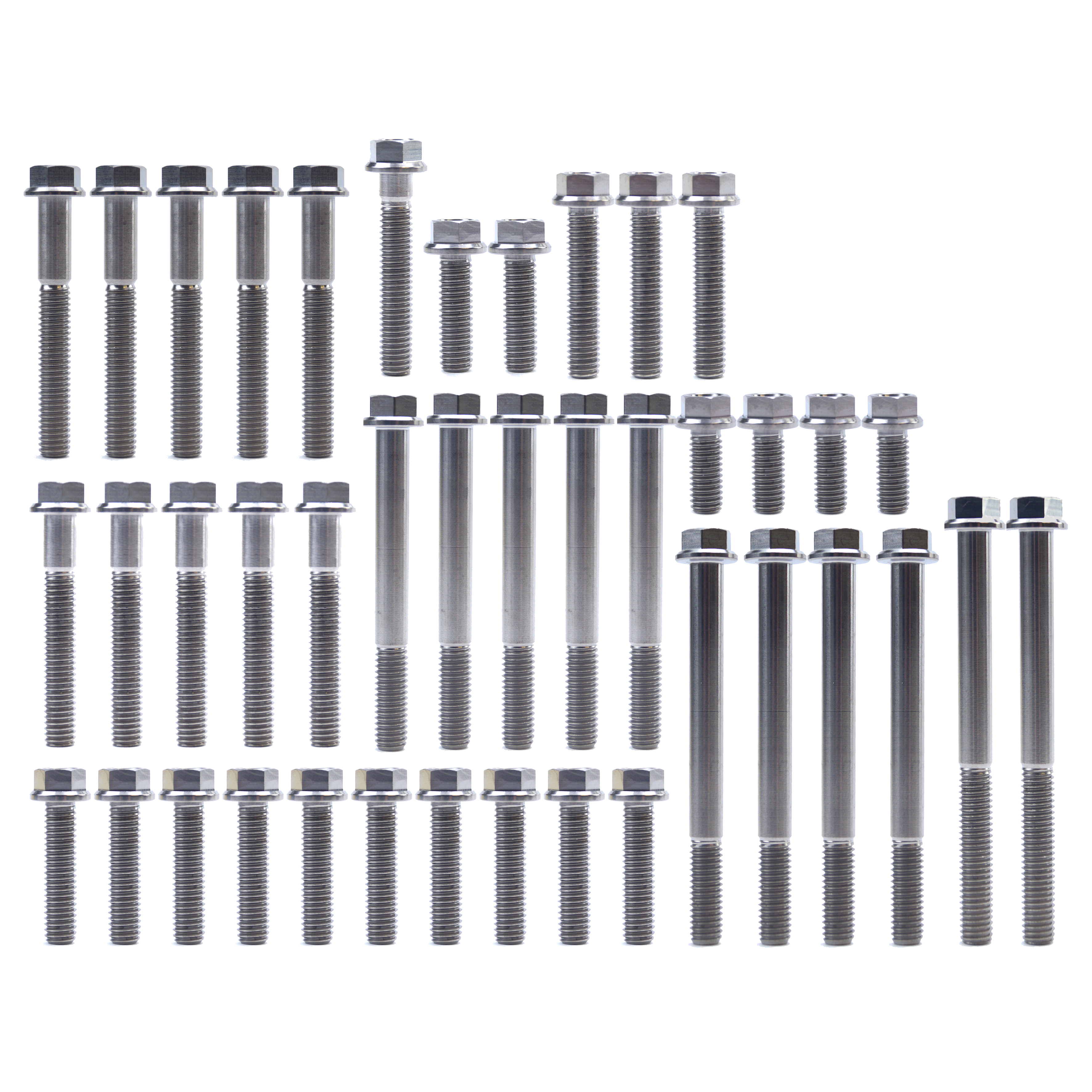 KTM HUQ EXCF FE TITANIUM ENGINE BOLT KIT, KIT SIZE 41 BOLTS !!! MADE TO ORDER !!!