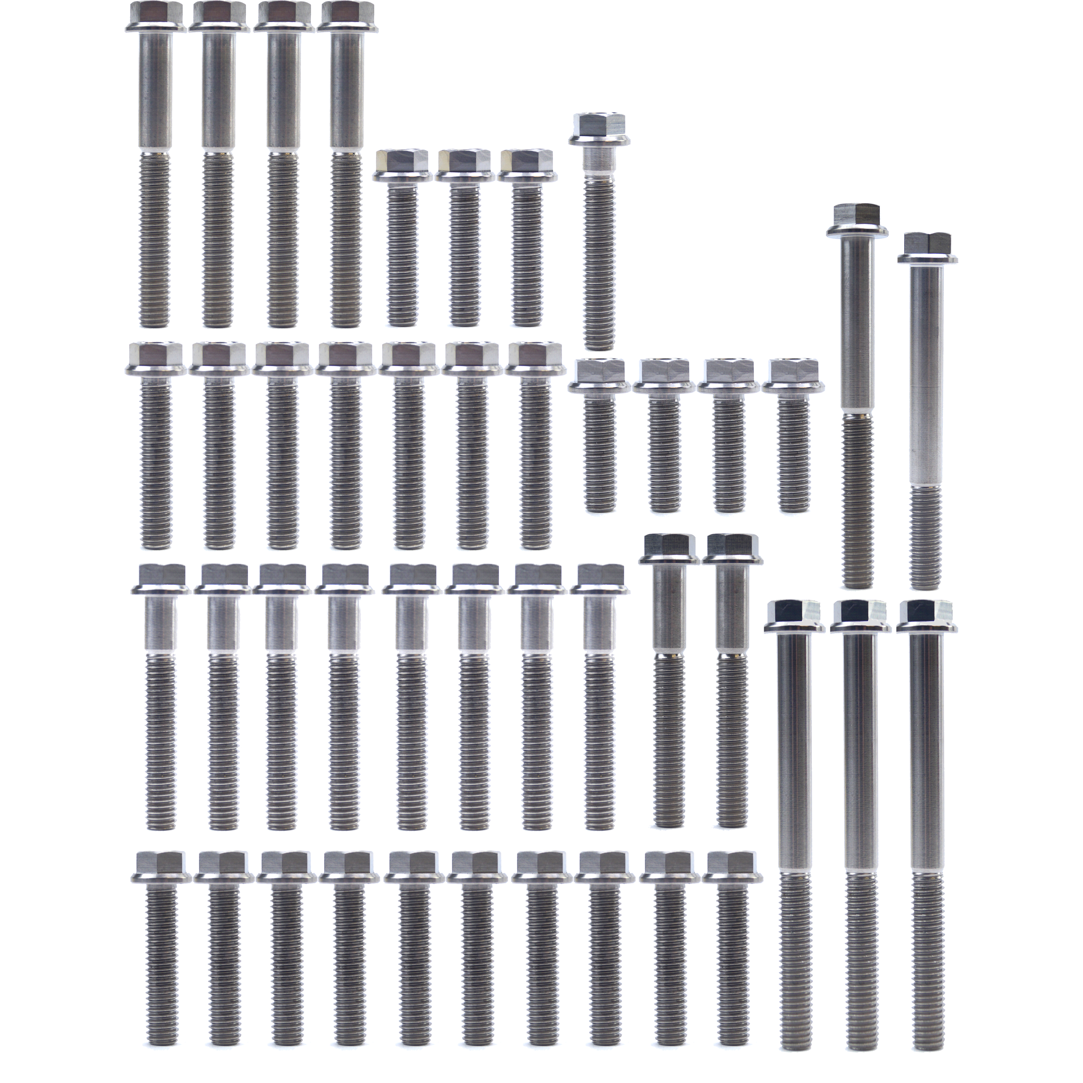 CRF 250 R 2022 TITANIUM ENGINE BOLT KIT, KIT SIZE 44 BOLTS !!! MADE TO ORDER !!! TITANIUM BOLT KIT