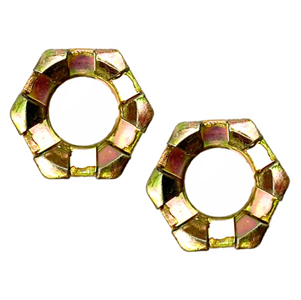M10 Castle Nuts Pack-2 Wheel Axle Hub Slotted Nut thumbnail 3