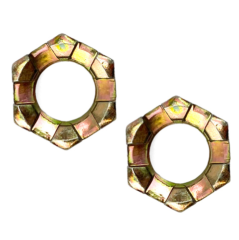 M12 CASTLE NUTS PACK-2 WHEEL AXLE HUB SLOTTED NUT thumbnail 3