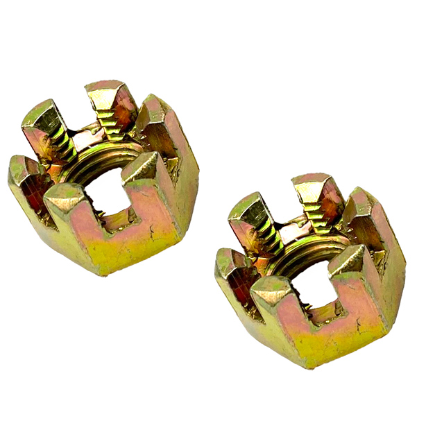 M14 CASTLE NUTS PACK-2 WHEEL AXLE HUB SLOTTED NUT