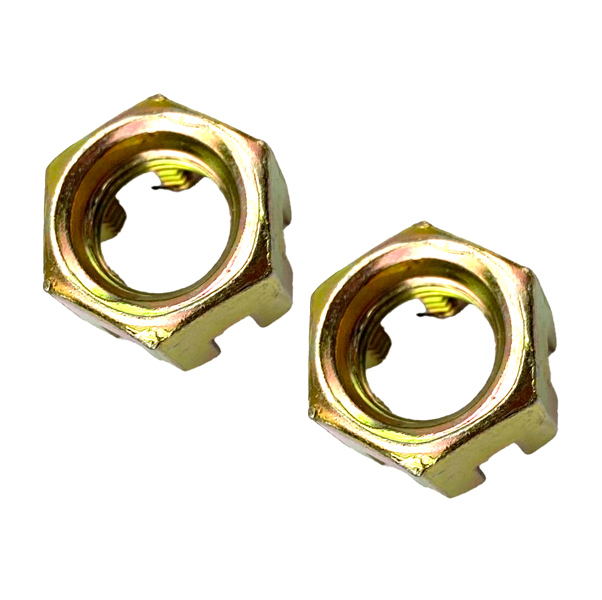 M14 CASTLE NUTS PACK-2 WHEEL AXLE HUB SLOTTED NUT thumbnail 4