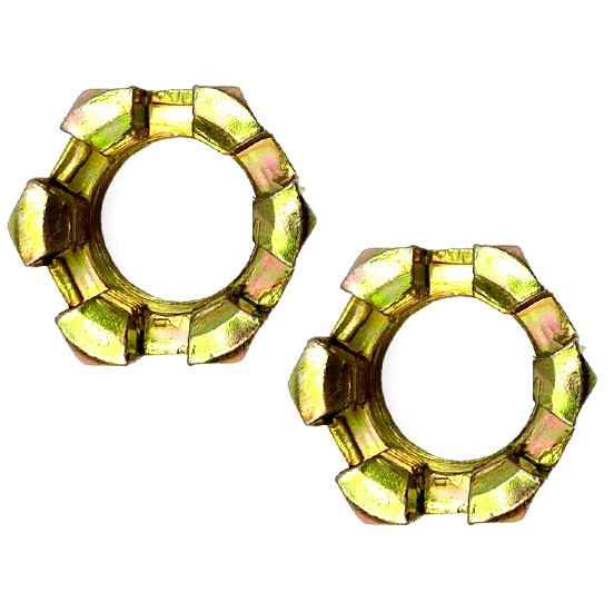 M16 Castle Nuts Pack-2 Wheel Axle Hub Slotted Nut thumbnail 3