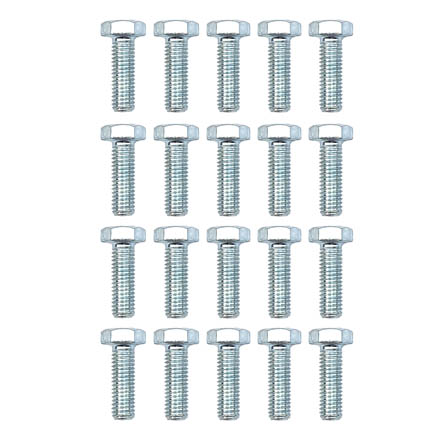 M8x25 HEX BZP 8.8 BOLTS PK/20