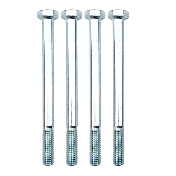 M8x100 HEX BZP 8.8 BOLTS PK/4