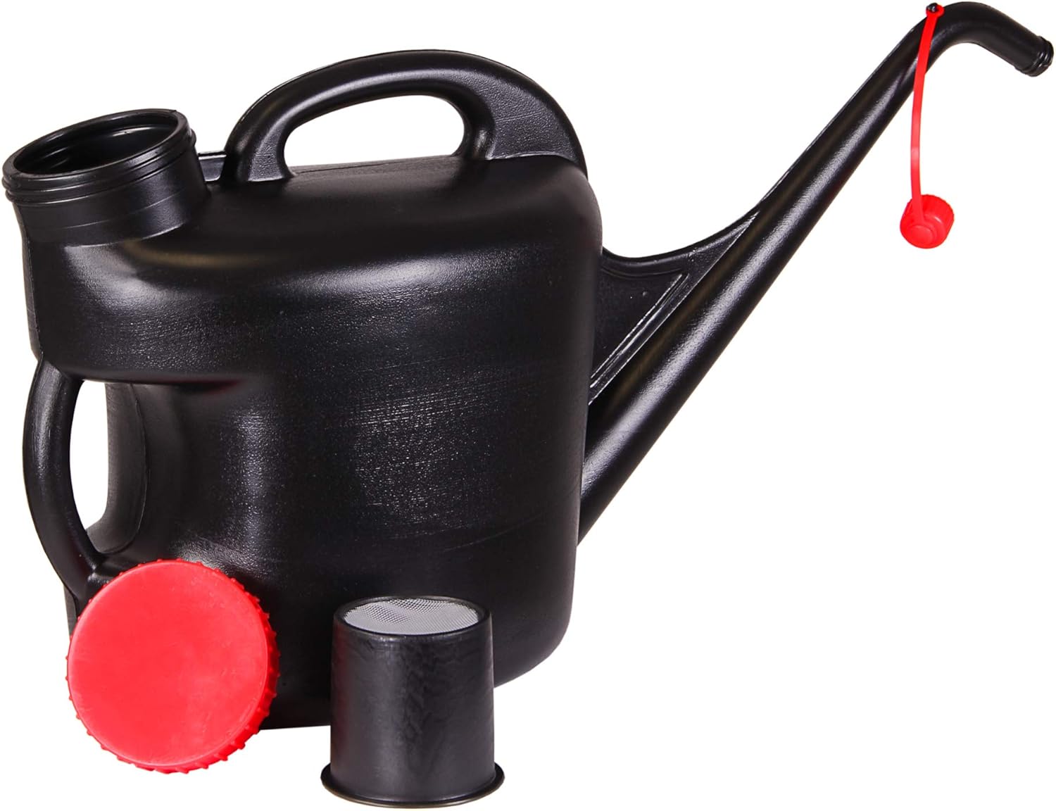 QUICK FILL PETROL CAN 11 LTR BLACK POLYETHYLENE LONG SPOUT WITH FILTER thumbnail 2