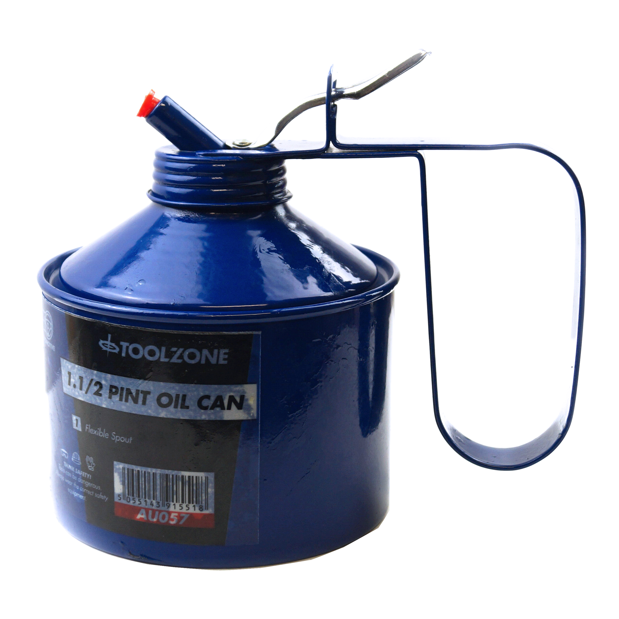 OIL CAN 1 1/2 PINT METAL WITH 105mm FLEXIBLE SPOUT - TOOLZONE KDPAU057 thumbnail 2