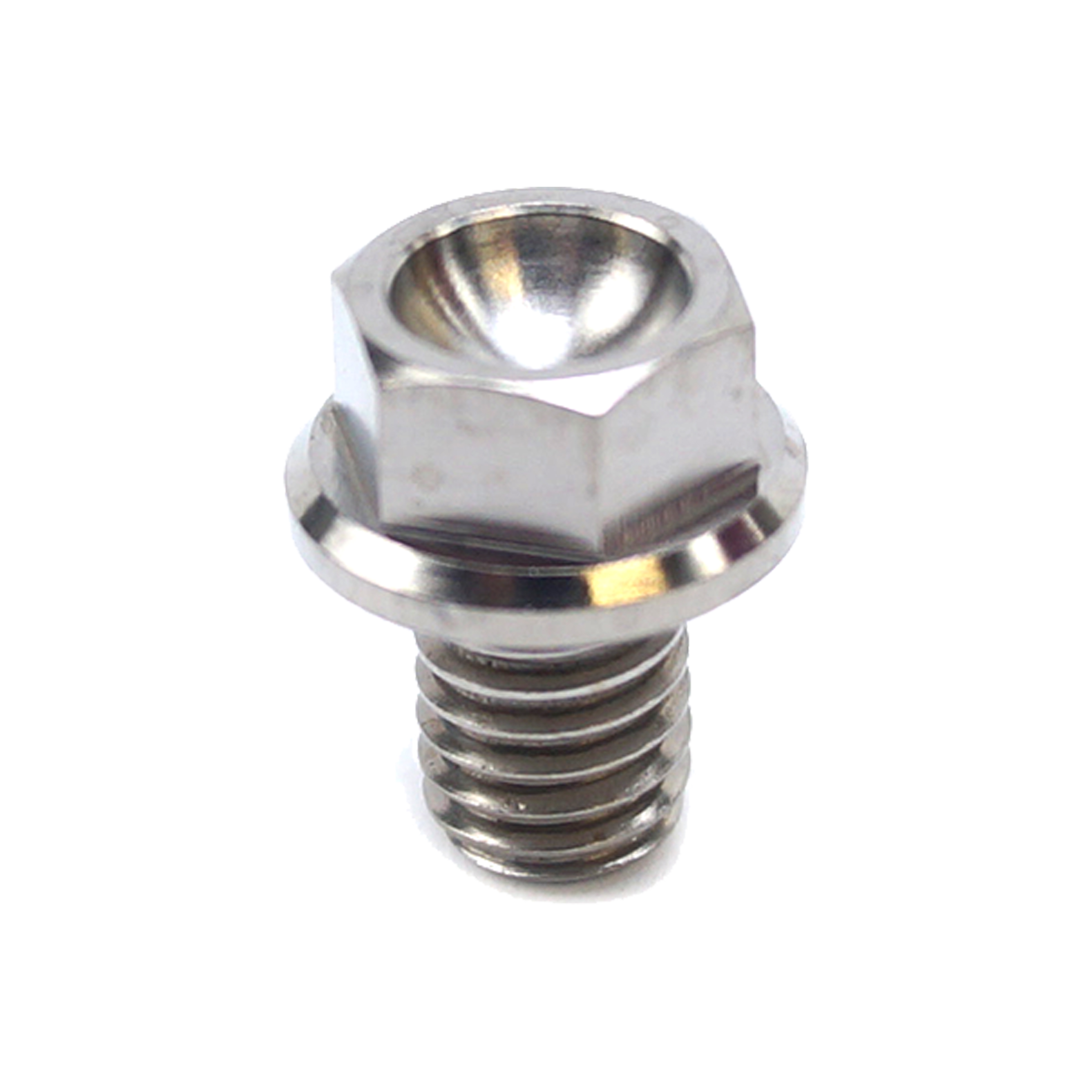 TITANIUM GR5 BOLT M6 x 8mm EACH, FLANGE OD: 11mm / HEX SIZE: 8mm, / WATER PUMP BOLT thumbnail 3