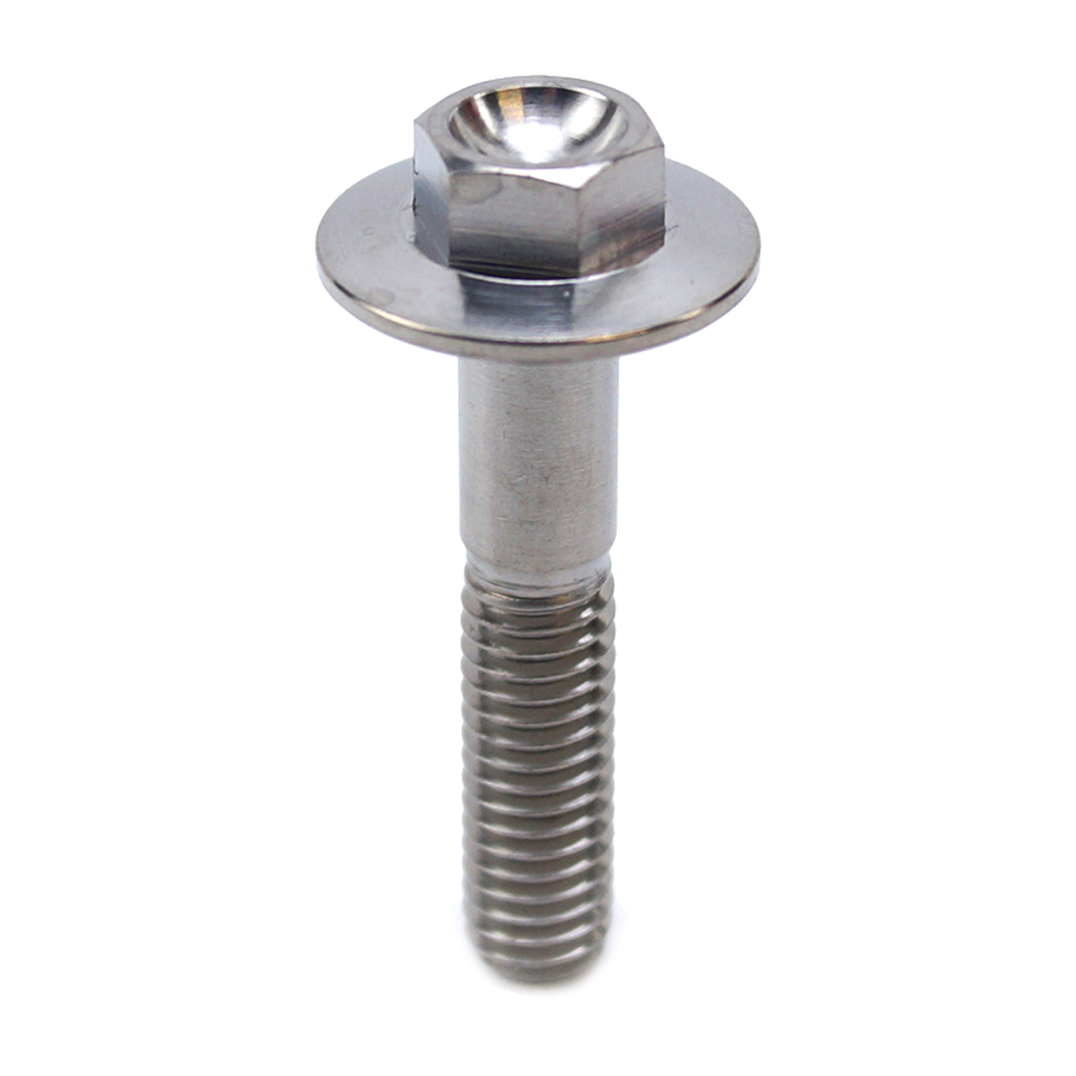 TITANIUM GR5 BOLT M6 x 30mm EACH, FLANGE OD: 15.90mm / HEX SIZE: 8mm, / PANEL BOLT FIXING PLASTIC thumbnail 4