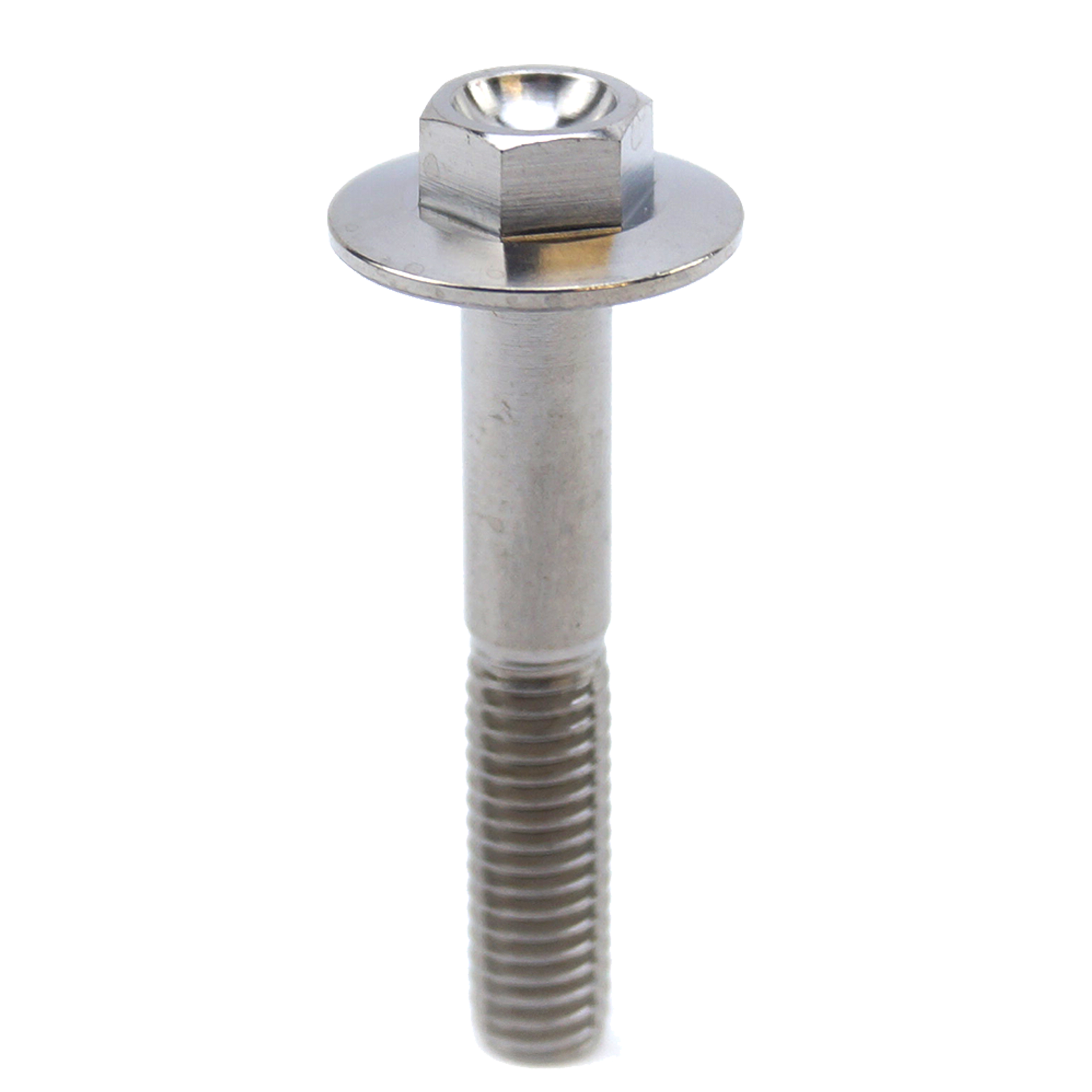 TITANIUM GR5 BOLT M6 x 35mm EACH, FLANGE OD: 15.90mm / HEX SIZE: 8mm, / PANEL BOLT FIXING PLASTIC thumbnail 4