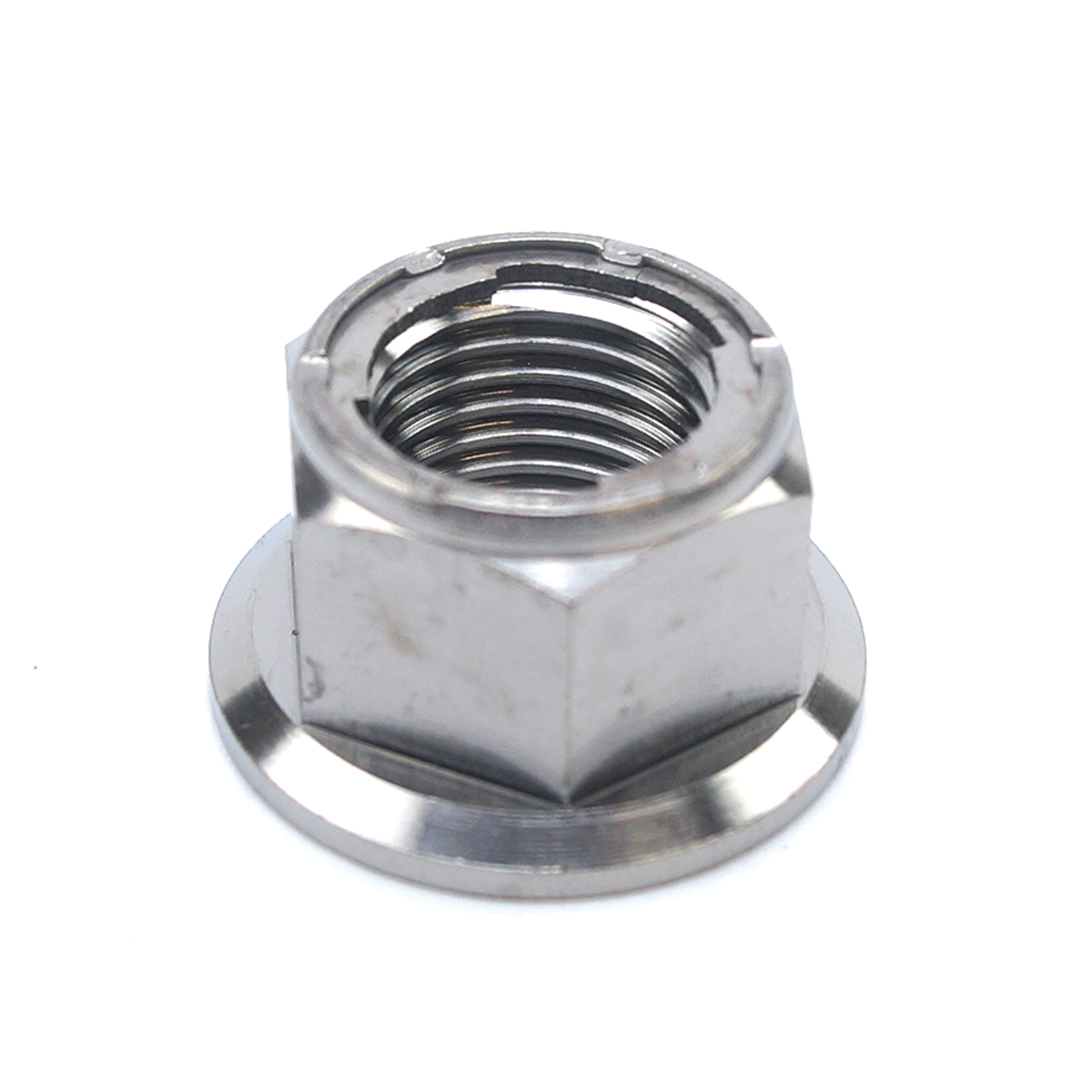 TITANIUM GR5 M14X1.50mm NUT, INSIRT LOCK FLANGE NUT / EACH thumbnail 4
