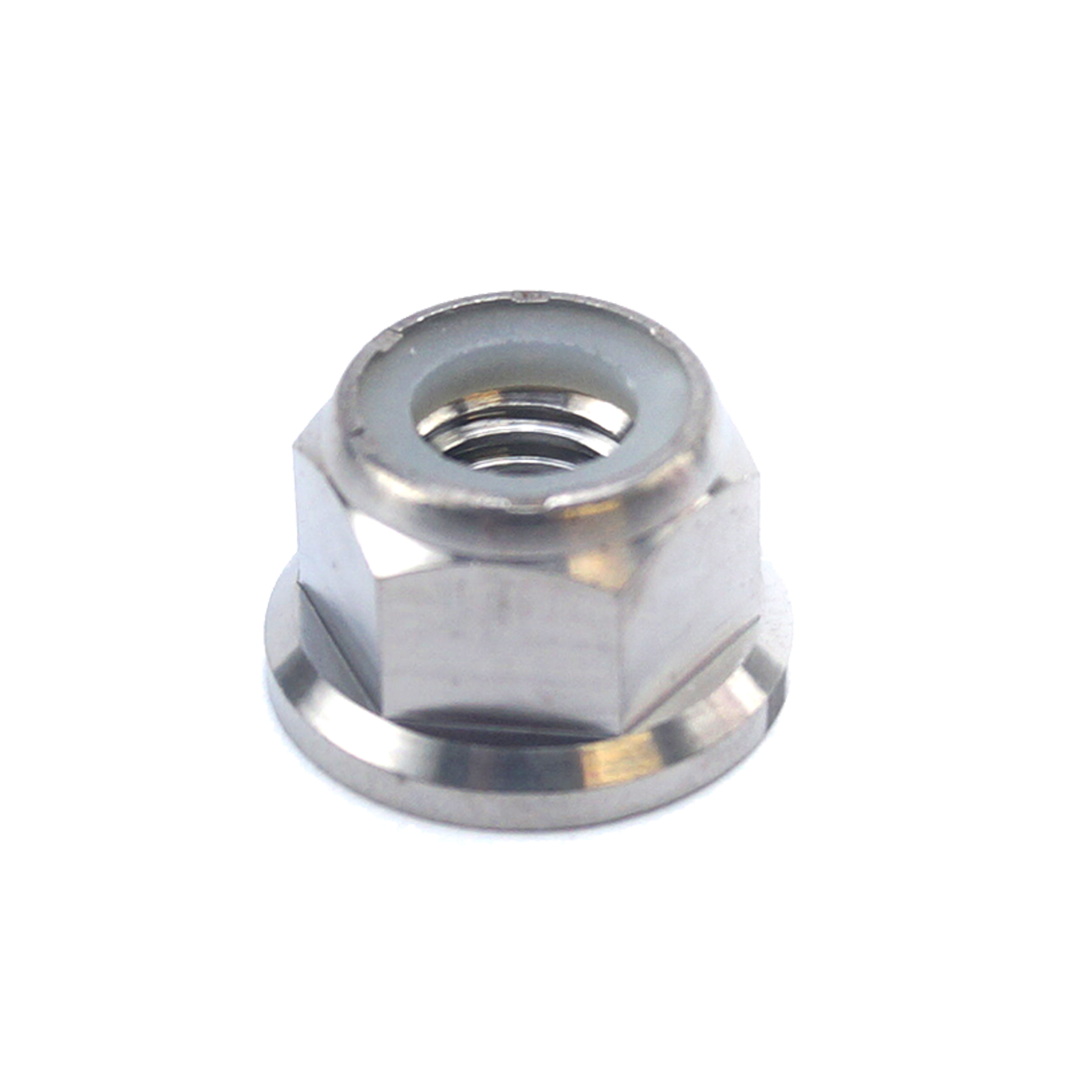 TITANIUM GR5 M8X1.25mm NUT, NYLON FLANGE / GRADE 5 / EACH thumbnail 4