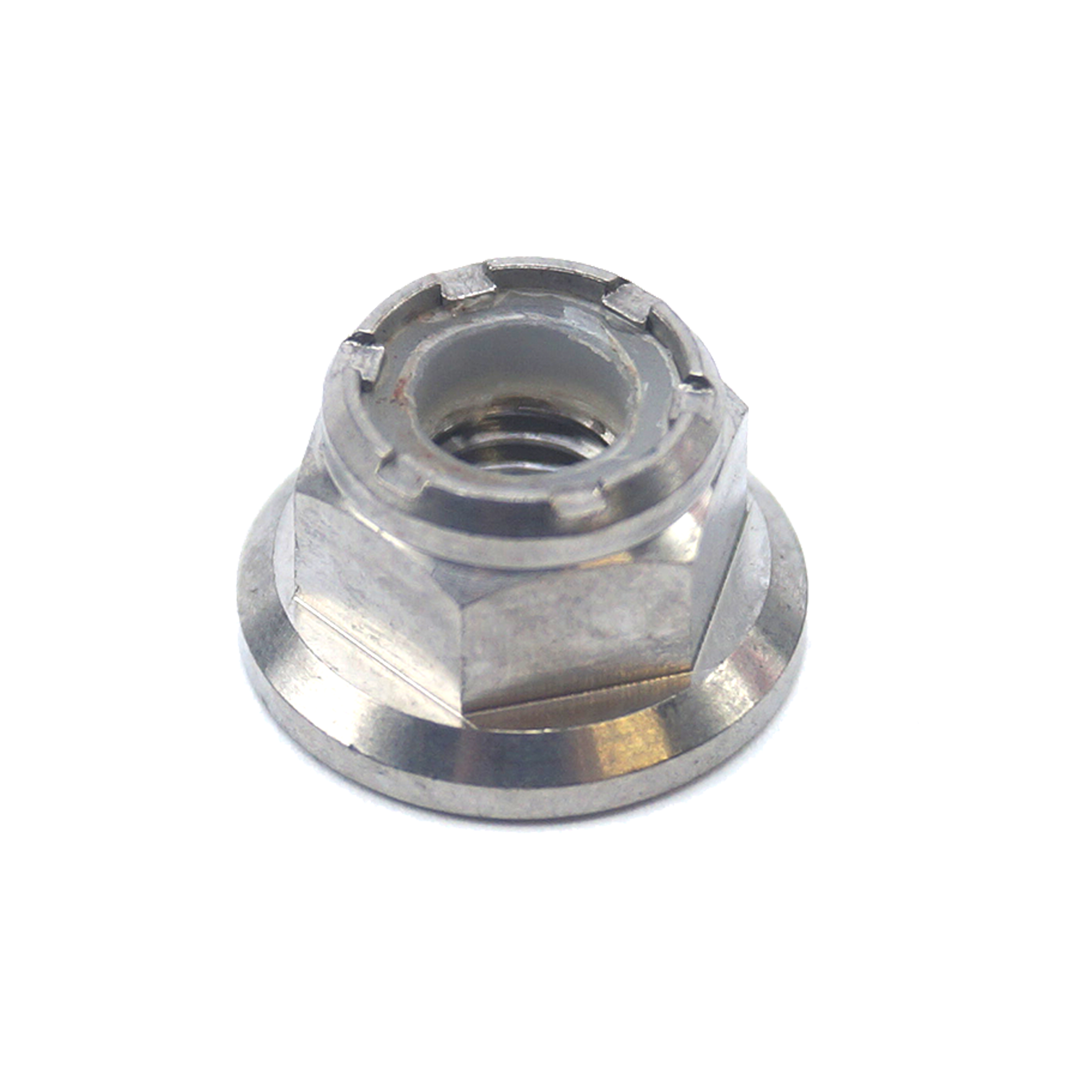 TITANIUM GR5 M6X1.00mm NUT, NYLON FLANGE / GRADE 5 / EACH thumbnail 4