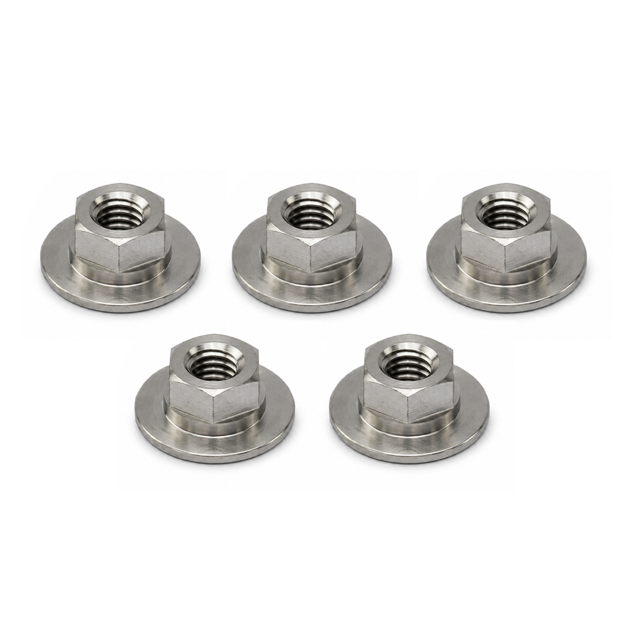 TITANIUM GR5 HONDA BIG FLANGE NUT M6X1.00 OD 18MM  90302-187-000  90302187000 PACK OF 5 image 1