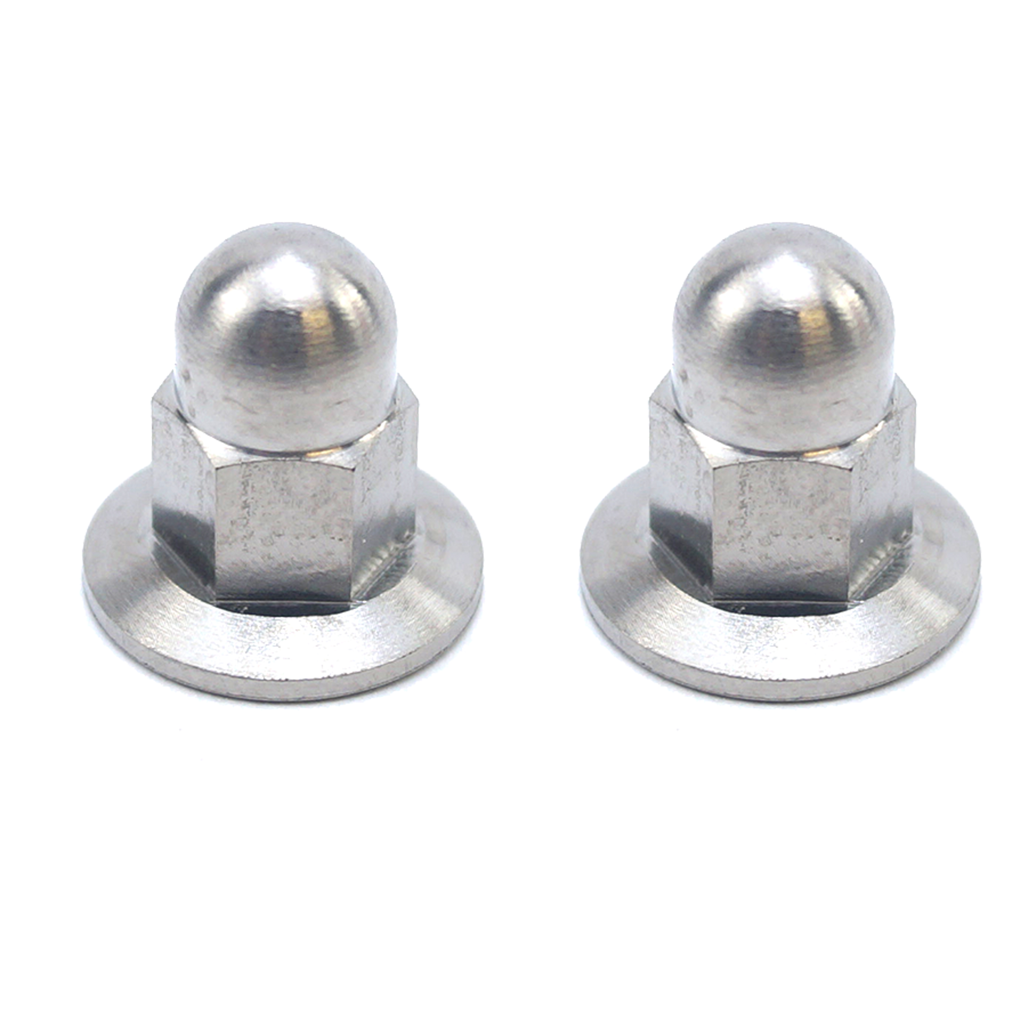 TITANIUM GR5 M6X1.00mm FLANGE NUT, DOME FLANGE NUT / PK2 thumbnail 3