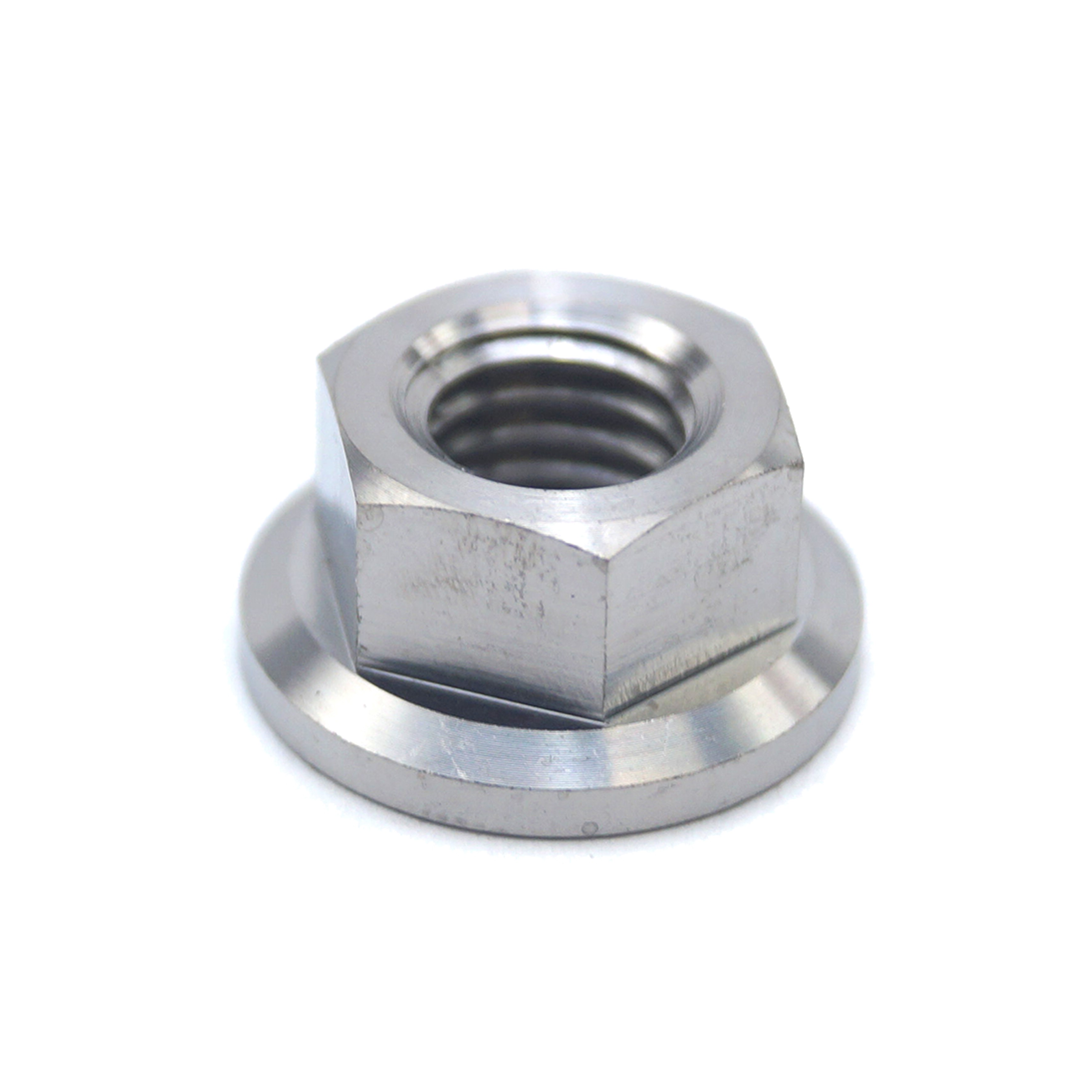 TITANIUM M8X1.25mm FLANGE NUT, TITANIUM GRADE 5 / EACH thumbnail 3