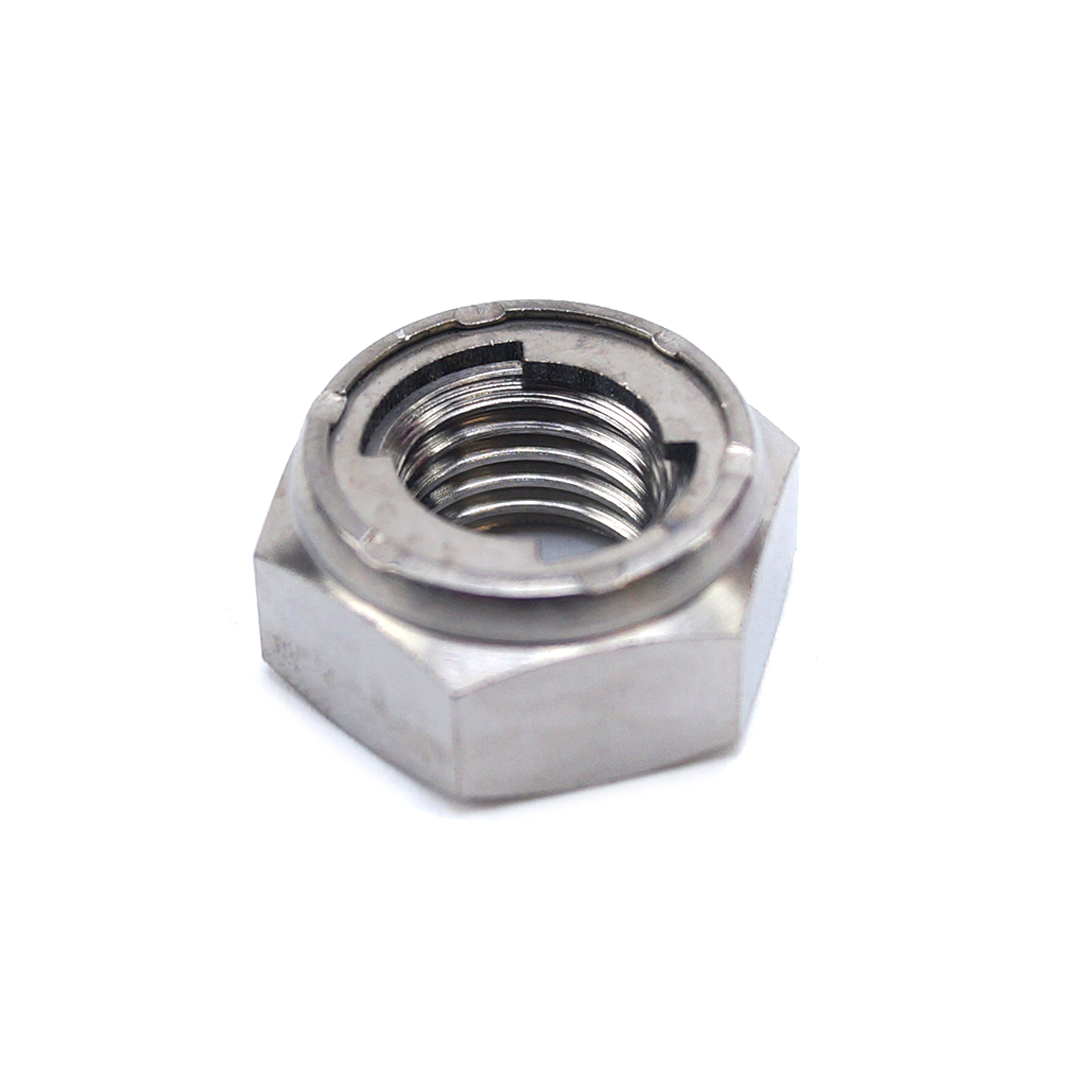 GR5 M10x1.25mm INSERT LOCK NUT, Ti-GR5 INSERT YAMAHA HONDA EACH, 90185-10012 90306-KZ4-711 thumbnail 3