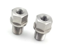 2Pcs RADIATOR STAY BRACKET BOLT YAMAHA 10-13 YZ250F 12-15 WR450F 17D-21244-10-00 17D-21244-20-00 image 1