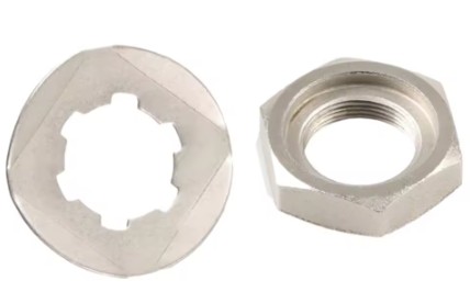 FRONT SPROCKET NUT + LOCK WASHER YAMAHA BANSHEE YFZ350 YZF600R FZS 600 90179-18020-00 thumbnail 2