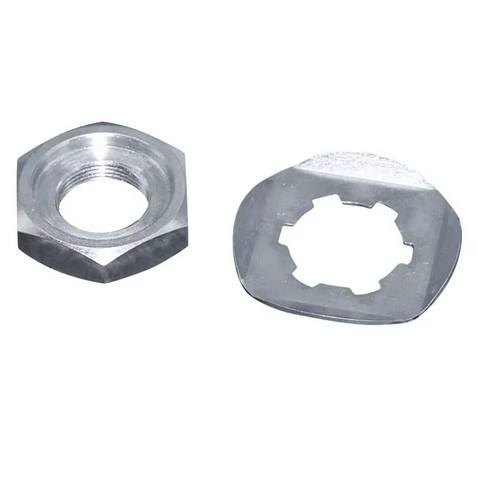 FRONT SPROCKET NUT + LOCK WASHER YAMAHA BANSHEE YFZ350 YZF600R FZS 600 90179-18020-00 image 1