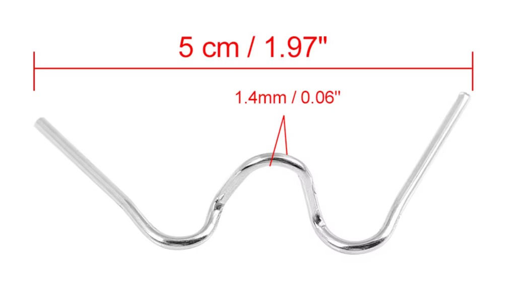 HEADLIGHT BULB SPRING CLIP HOLDER RETAINER MOTOFORTI UNIVERSAL 10PCS thumbnail 2