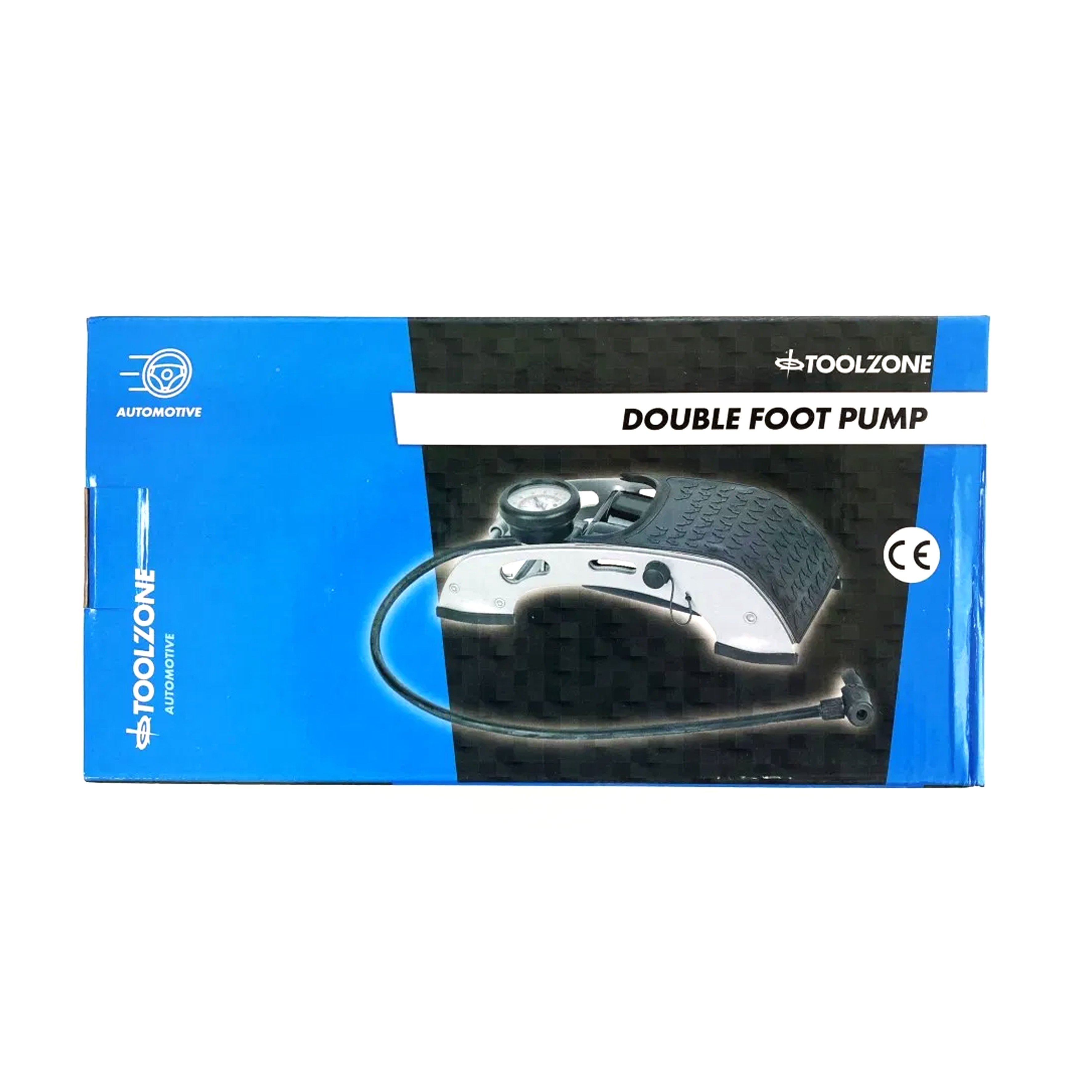 DOUBLE FOOT PUMP HEAVY DUTY WITH GAUGE AND 24 HOSE - TOOLZONE KDPAU029 thumbnail 3