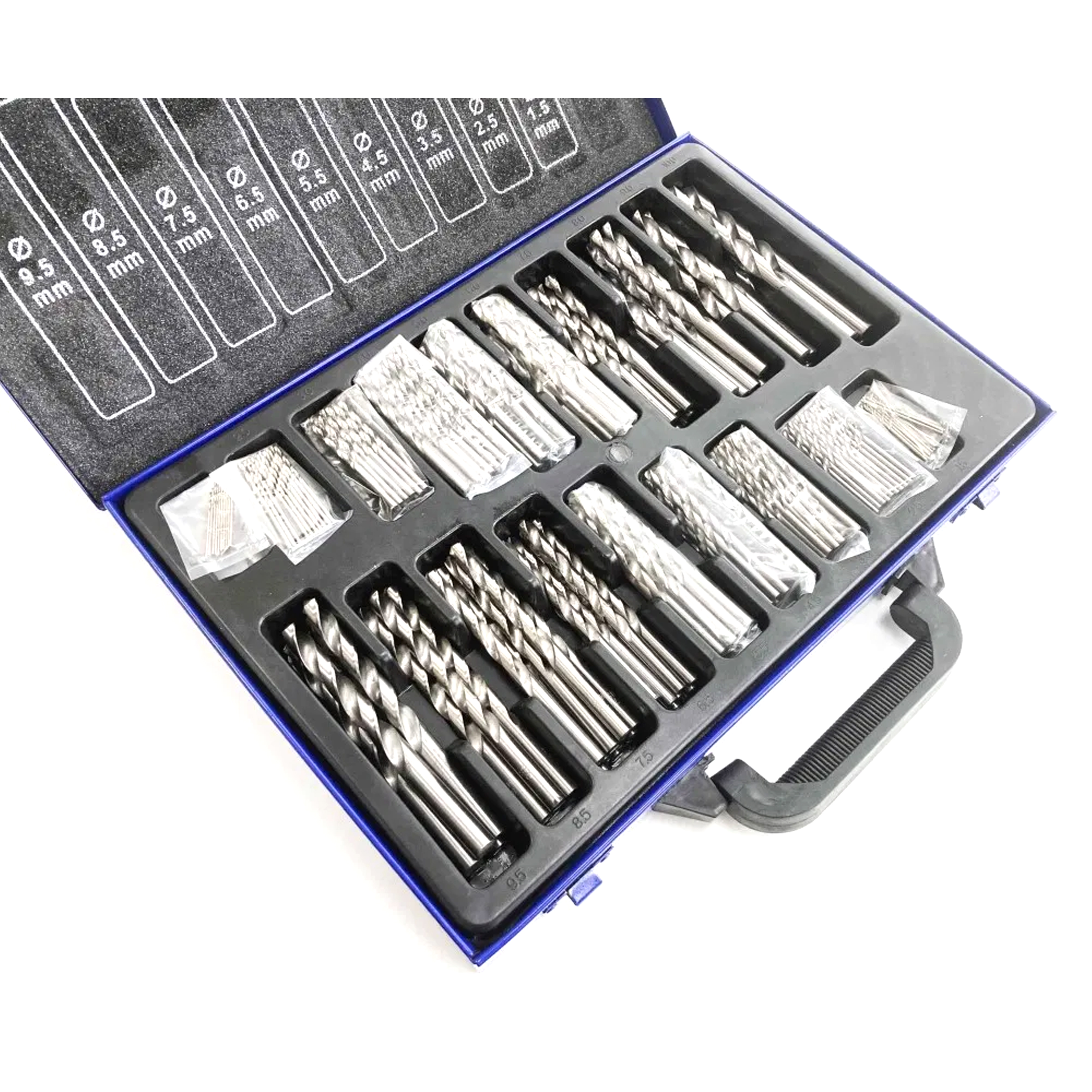 DRILL BIT SET HSS METRIC 170PC 1-8mm - TOOLZONE KDPDR057 thumbnail 2