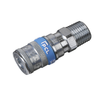 1/2 BSPT PCL MALE AIR FITTING CONNECTOR WORKSHOP AIRLINE AC73 image 1