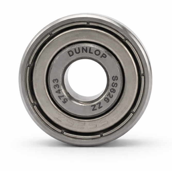 BEARING 626 2Z SS DUNLOP 6x16x6 SIZE SHELL SEALED STAINLESS STEEL EACH thumbnail 2
