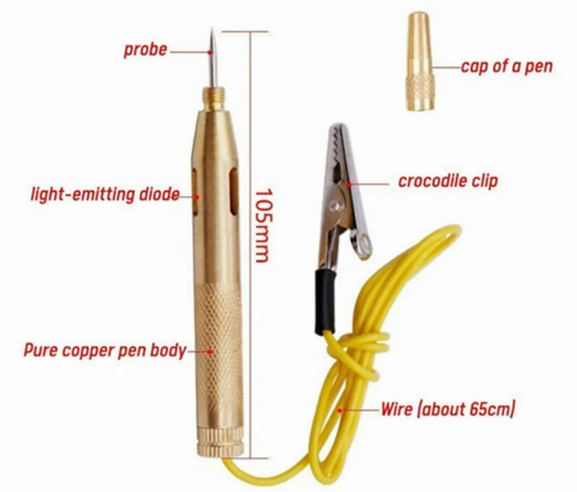 CIRCUIT TESTING PEN 6-24V VOLTAGE PROBE DETECTOR thumbnail 2
