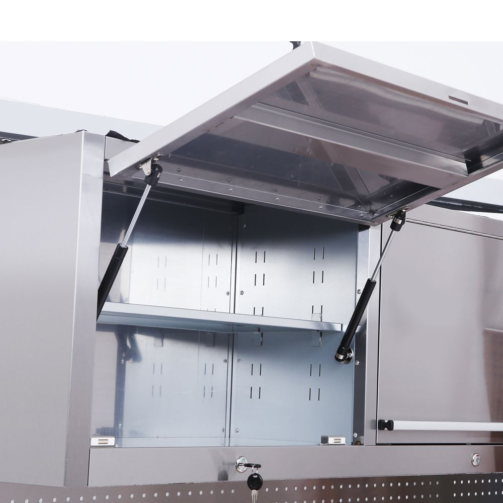 72 Stainless Steel 15 Drawer Tool Chest with Solid Wooden Top, 3 Upper Cabinets and Peg Board thumbnail 3