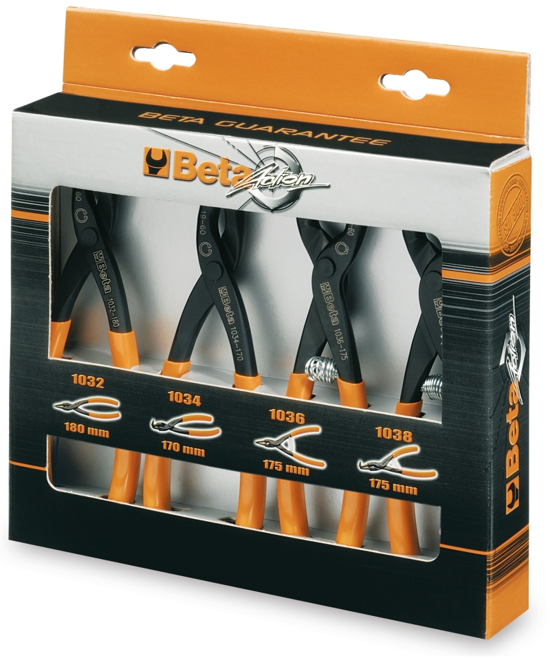 Set of 4 Circlip Pliers 19mm - 60mm - Beta Tools 1031/S4 image 1