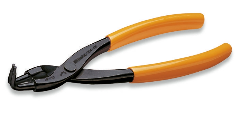Internal Circlip Pliers Bent 90 Pattern PVC Handles 170mm - Beta Tools 1034 170 image 1