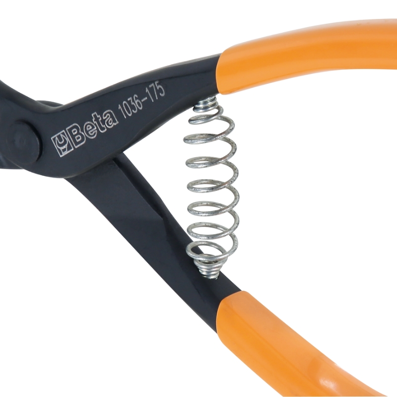 External Circlip Pliers Straight Pattern PVC Handles 175mm - Beta Tools 1036 175 thumbnail 8
