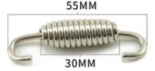 55mm EXHAUST SPRING TURNING TIP STAINLESS STEEL image 1