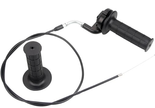TWIST THROTTLE WITH CABLE AND CLAMP SET 7/8 22mm image 1