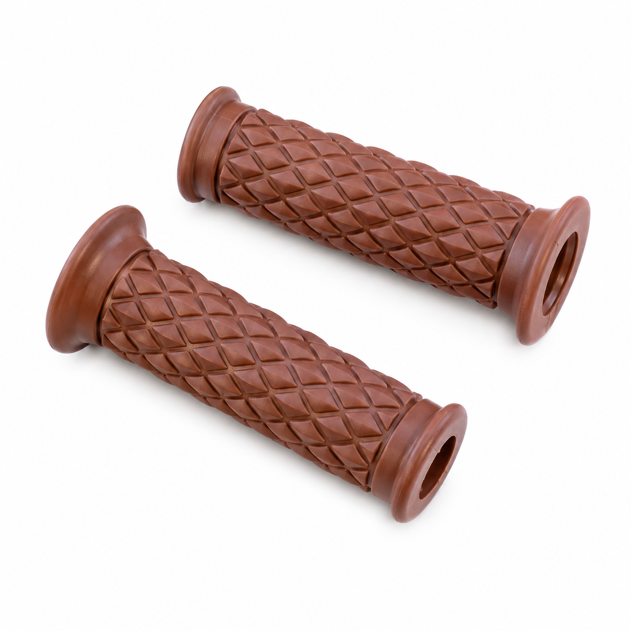 GRIP SET CLASSIC CAFE RACER 7/8 22mm RETRO BROWN