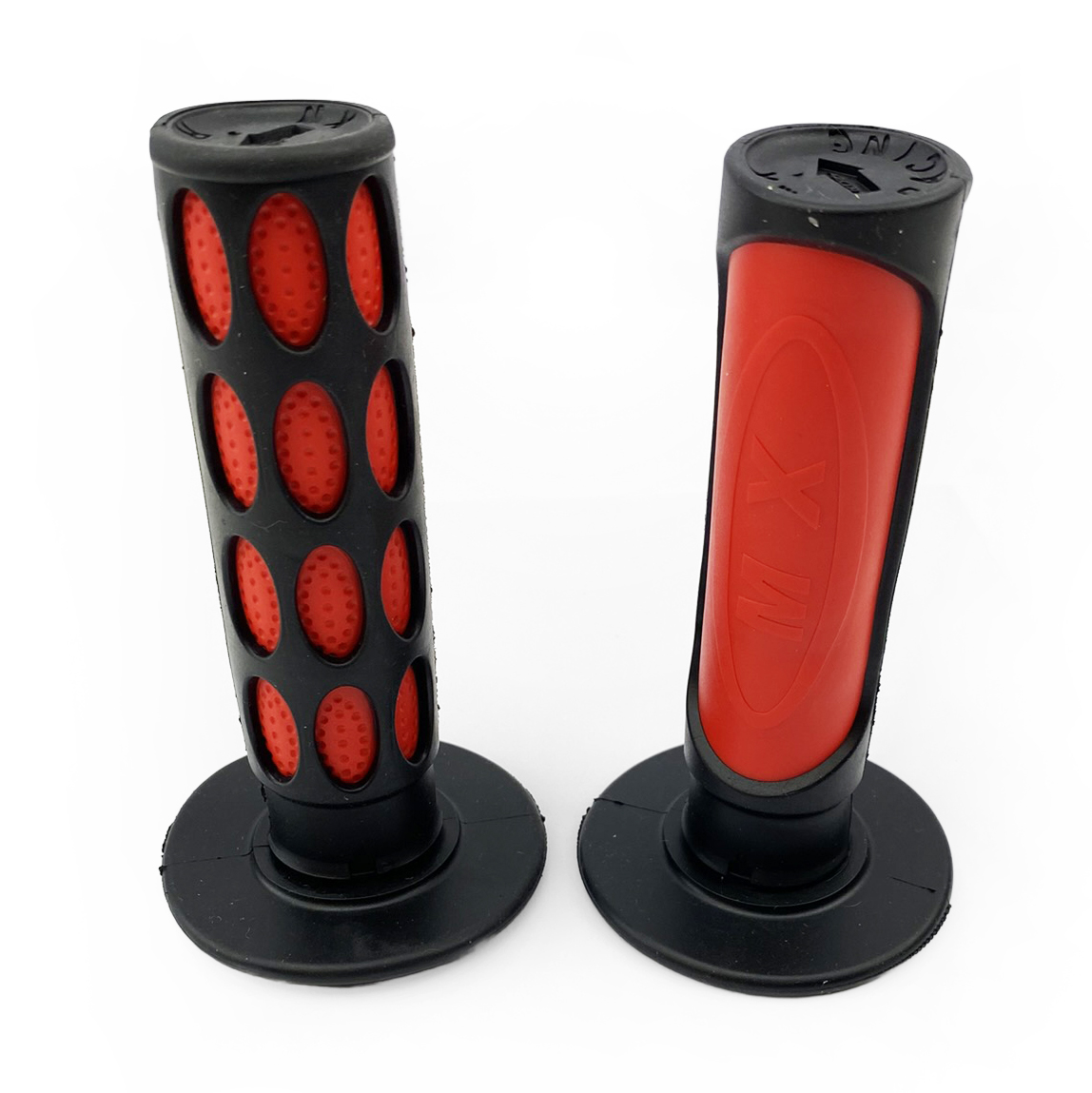 GRIP DUAL FLASH BLACK/RED, 22/25mm image 1