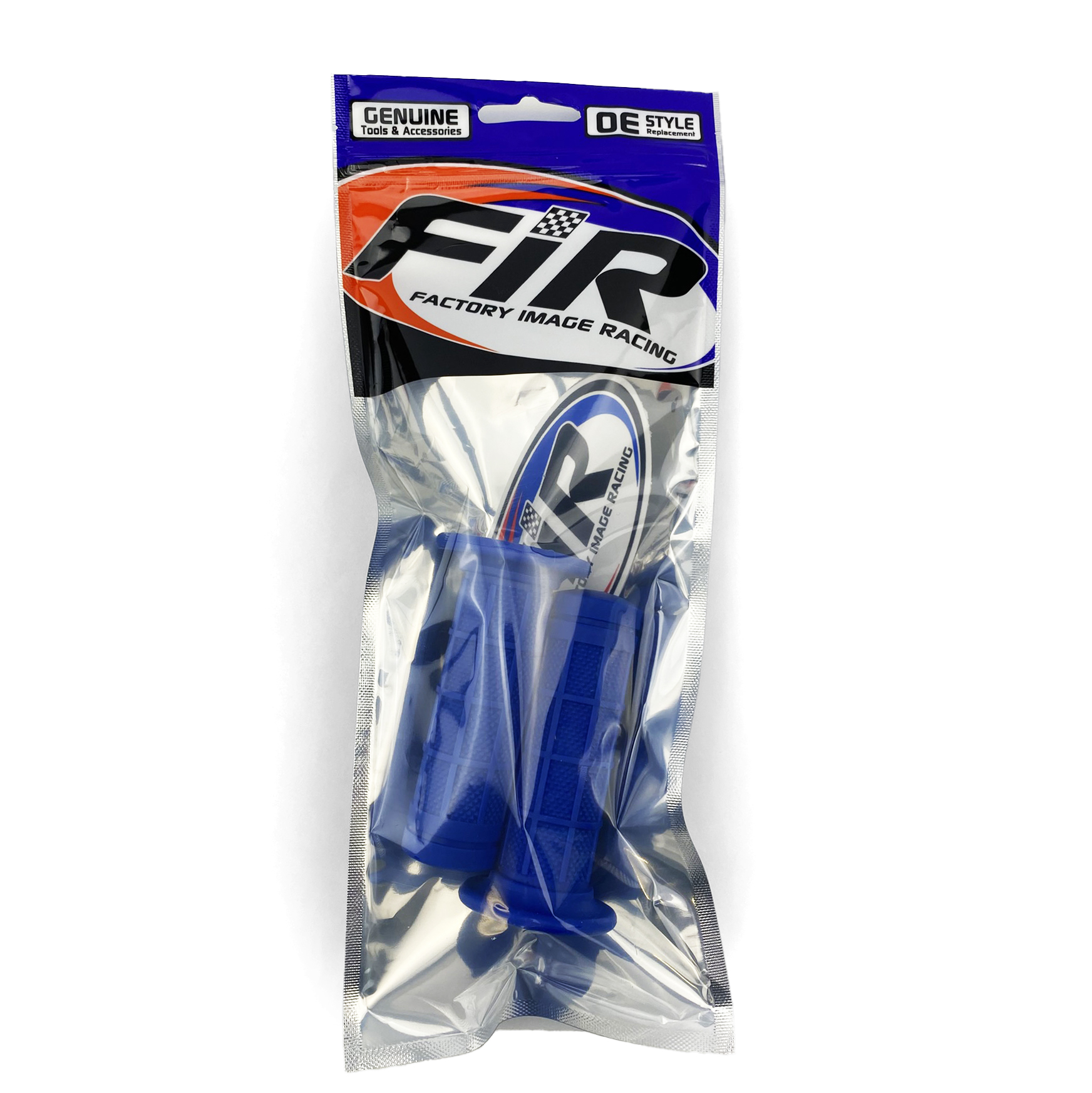 MINI GRIPS XR/CRF/PW50 19/22mm BLUE,  DIAMOND WITH FULL WAFFLE thumbnail 2
