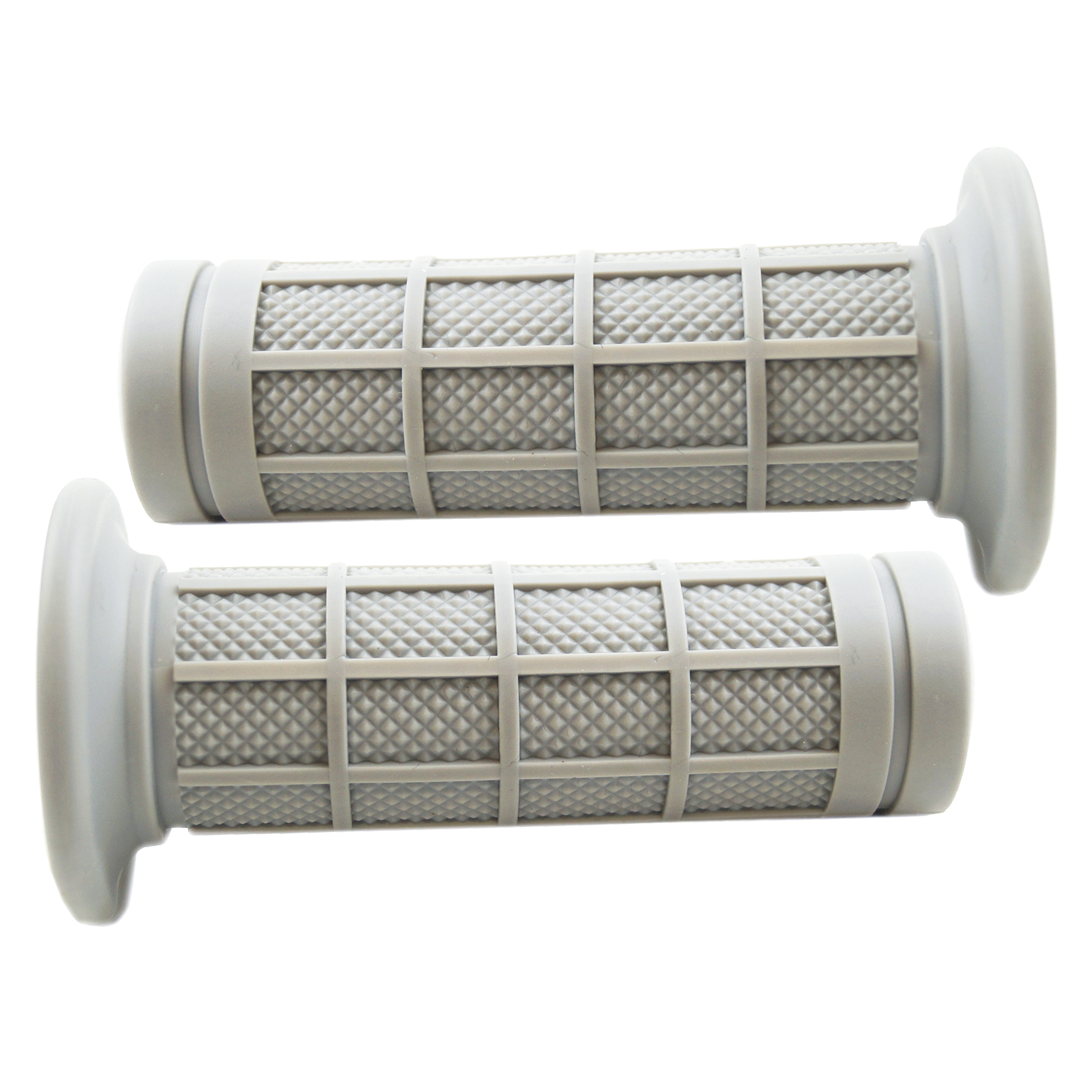 MINI GRIPS XR/CRF/PW50 19/22mm GREY,  DIAMOND WITH FULL WAFFLE image 1