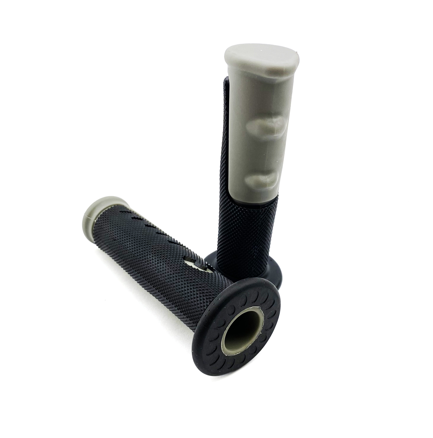 ATV GRIPS BLACK/GREY 22.2 BARS image 1