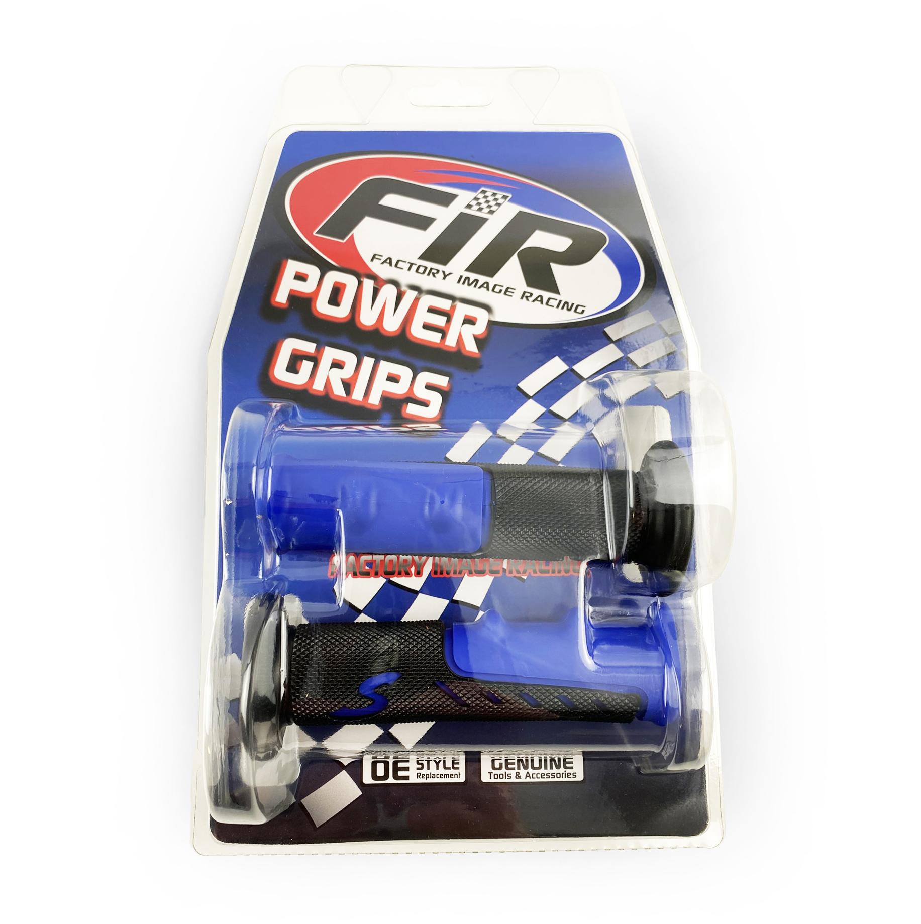 ATV GRIPS BLACK/BLUE 22.2 BARS thumbnail 2