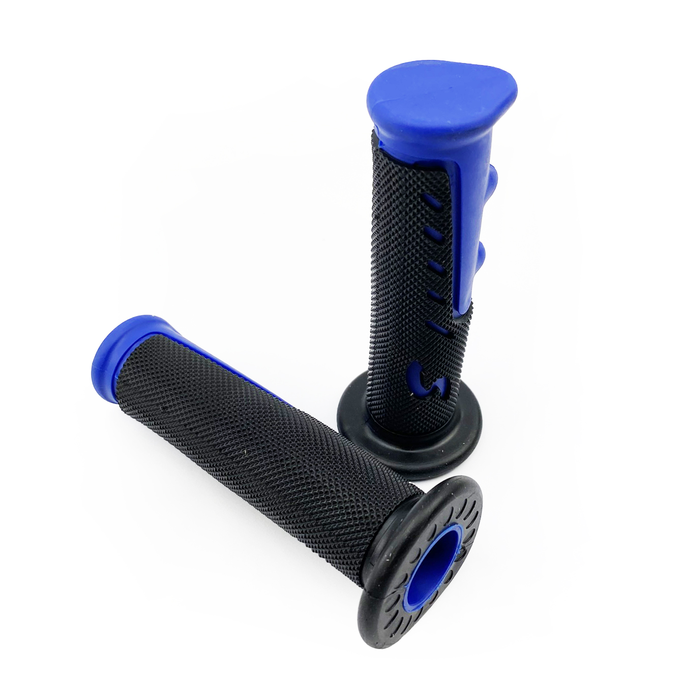 ATV GRIPS BLACK/BLUE 22.2 BARS image 1