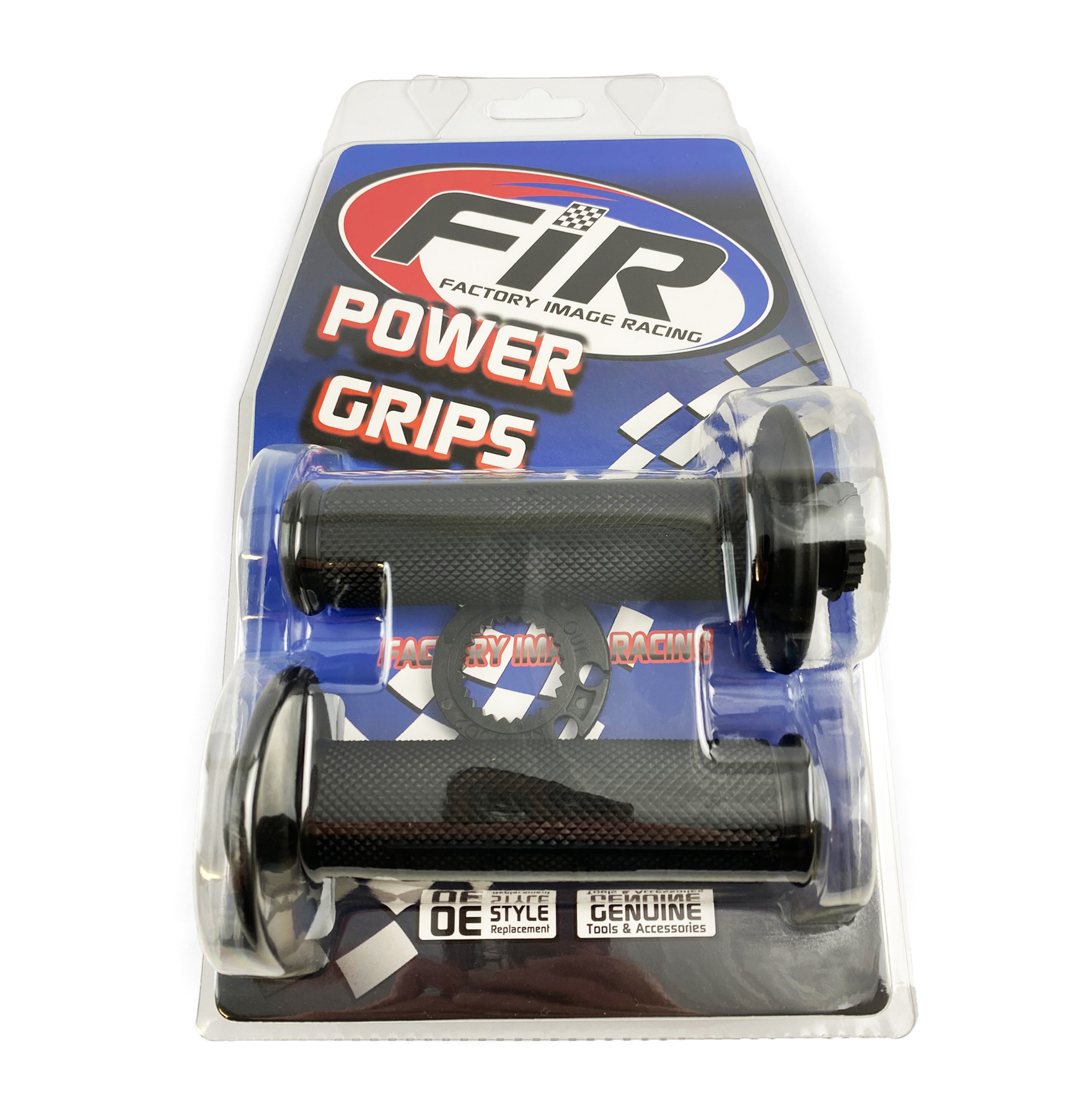 LOCK ON GRIP SET 16-18 KTM HUSQ 4-STROKE, HALF WAFFLE SOFT BLACK, ODI STYLE, FIR - thumbnail 3
