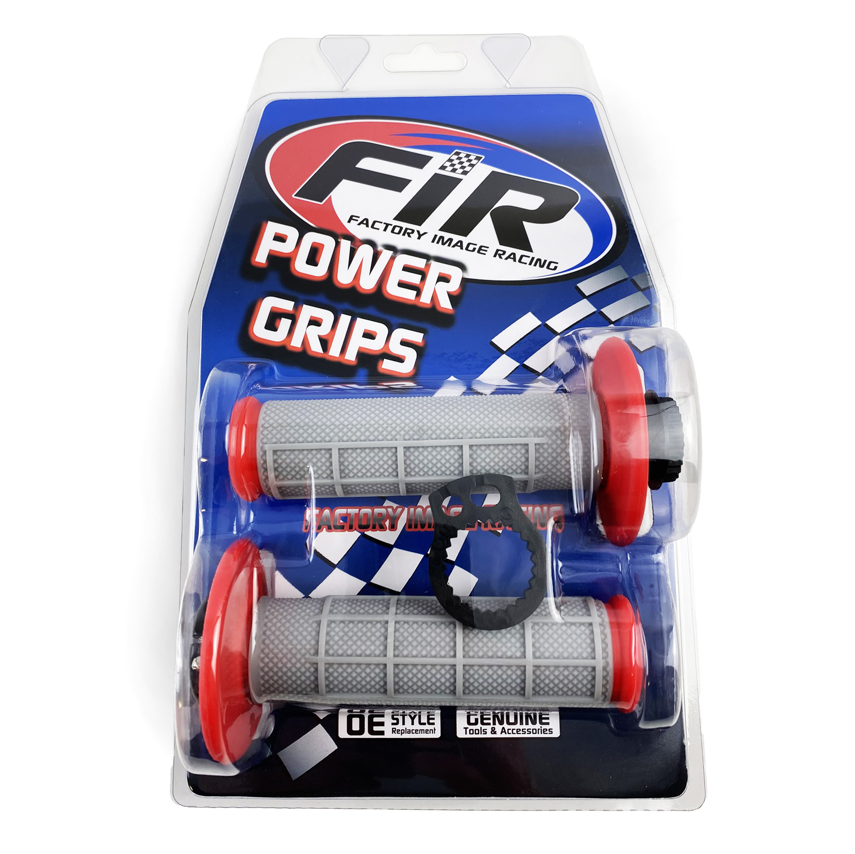 LOCK ON GRIP SET CRF 150 R, HALF WAFFLE SOFT BLACK, ODI STYLE, FIR - thumbnail 2