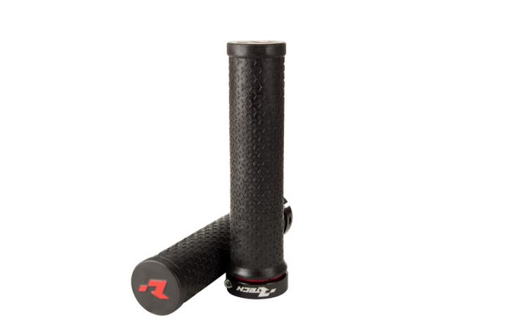 BIKE BICYCLE LOCK ON GRIPS - BLACK - RTECH B-MPRBIKENR20 image 1